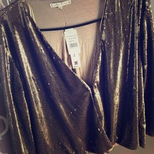 🚫SOLD Gold Sequin Mini Jacket 🚫